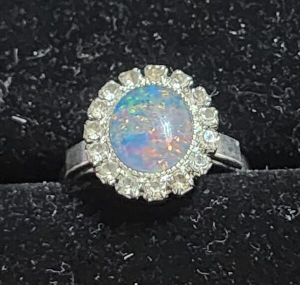 Sterling Silver Opal Ring