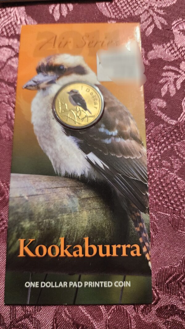 Kookaburra $1 Pad Printed Coin